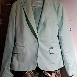 Calvin Klein Pastel Mint Blazer